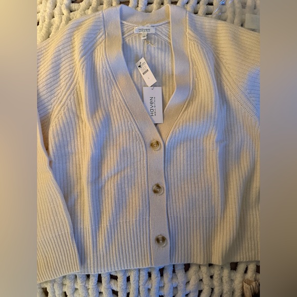 NWT Haven Well Within Talbots Cashmere Raglan Cardigan L - Picture 4 of 5